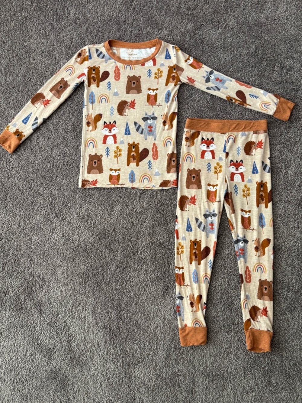 🦊Little Sleepies Woodland Friends 2T